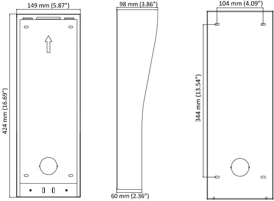 TINKO SLUOKSNIO KORPUSAS DS-KAB11-D Hikvision