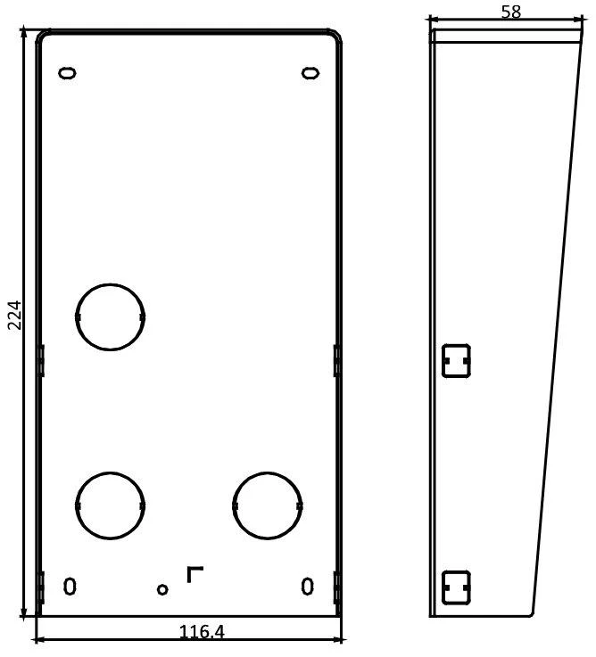 VIRŠTINKINIS KORPUSAS DS-KABD8003-RS2 Hikvision