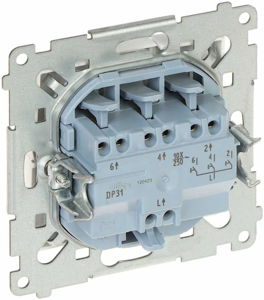Kontak Simon TRIPLE PUSH BUTTON DP31.01/11-SIMON54 250 V 10 A