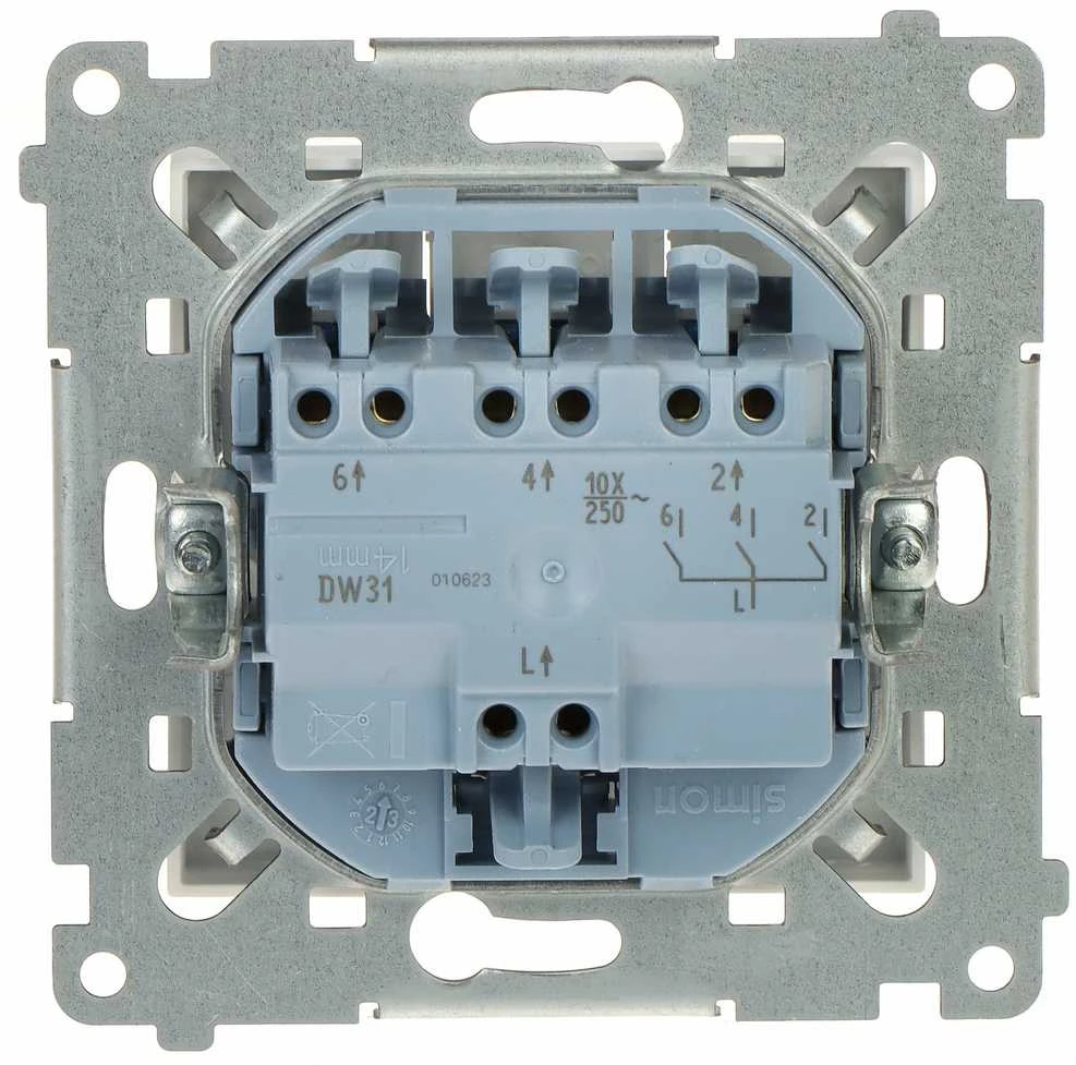 Kontak Simon TRIPLE SWITCH DW31.01/11-SIMON54 250 V 10 A