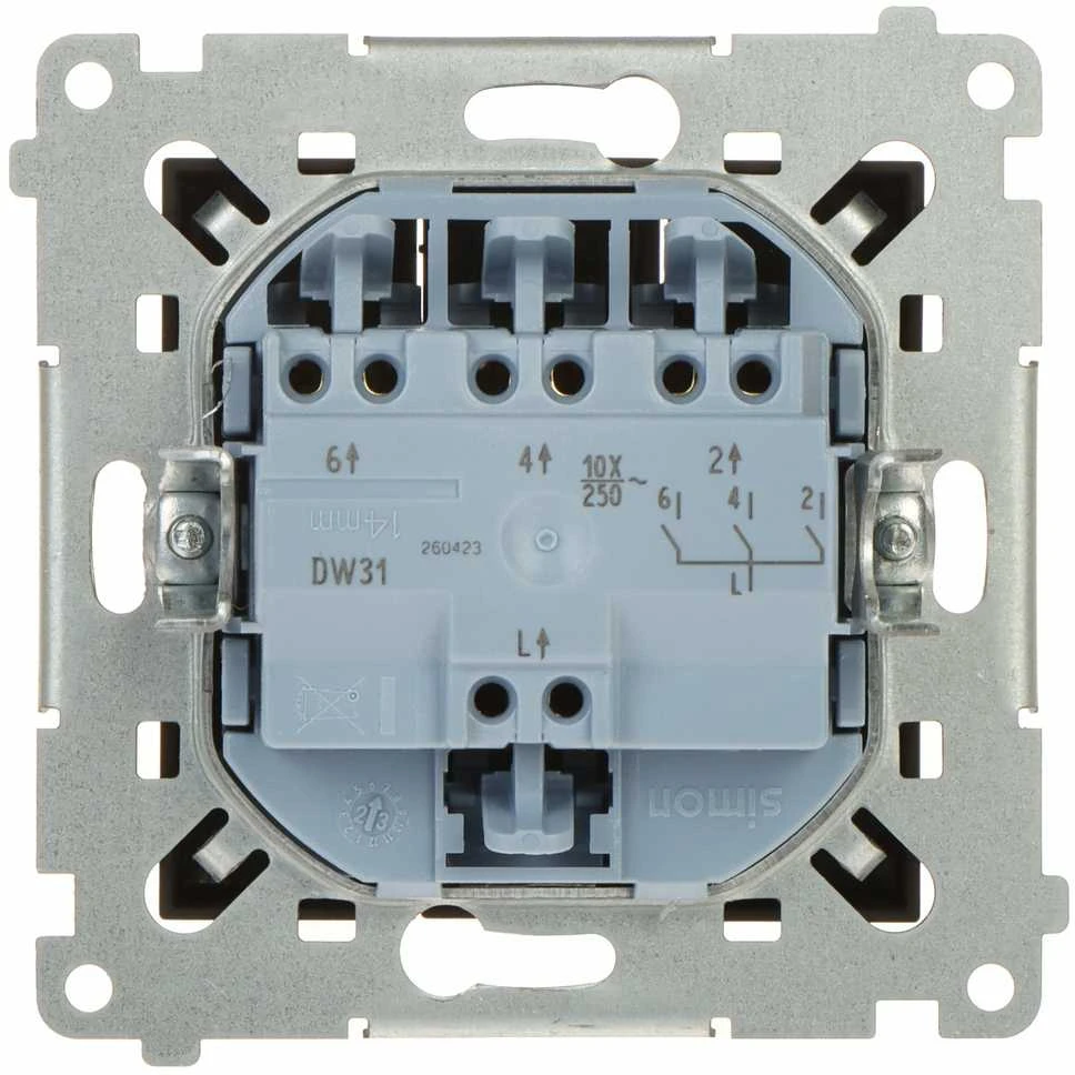 Kontak Simon TRIPLE SWITCH DW31.01/49-SIMON54 250 V 10 A