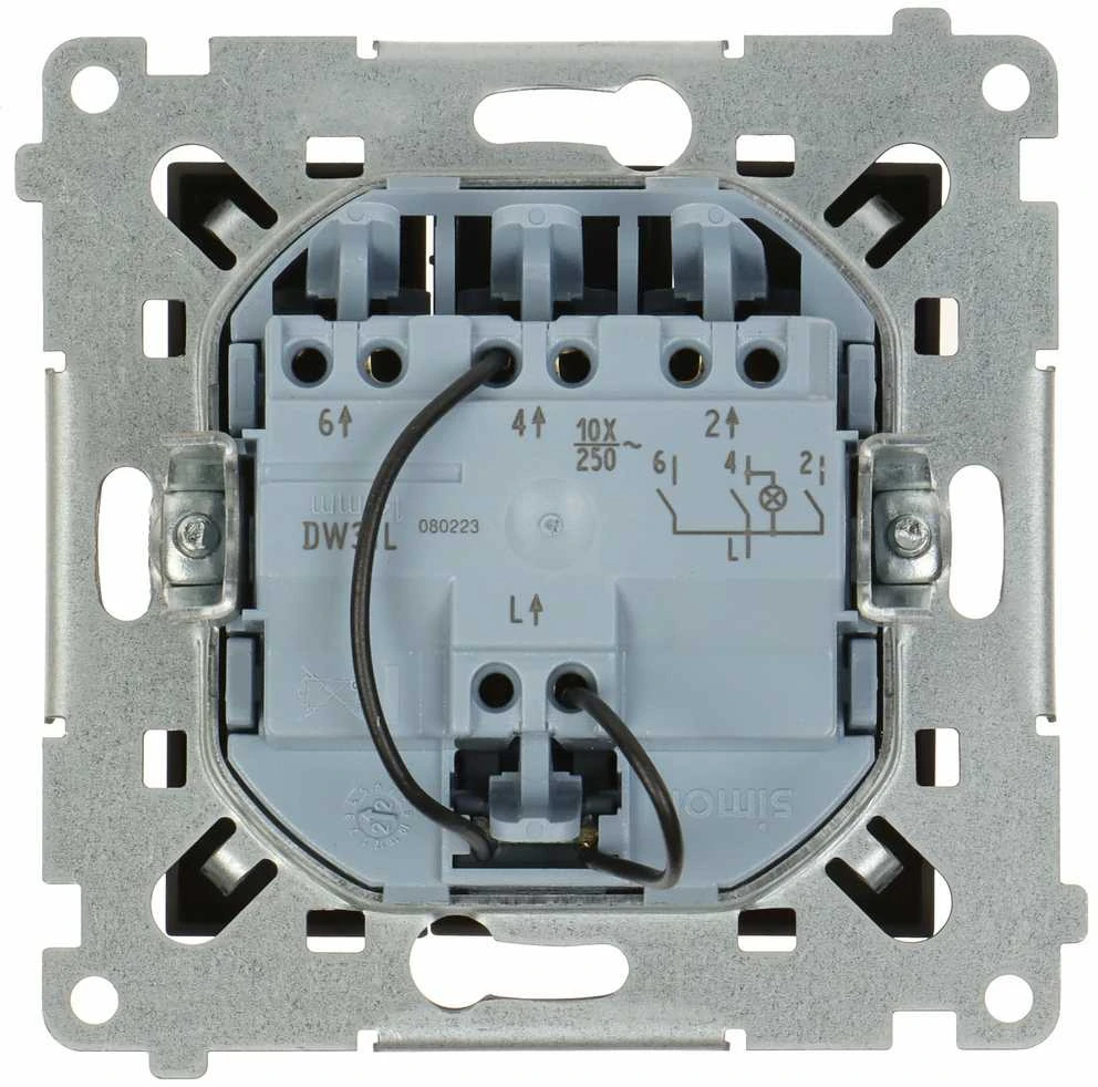 Kontak Simon TRIPLE SWITCH WITH BACKLIGHT DW31L.01/49-SIMON54 250 V 10 A