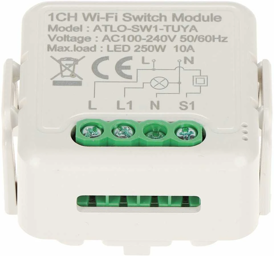 Genway Ubiquiti IŠMANUSIS LED APŠVIETIMO VALDIKLIS ATLO-SW1-TUYA Wi-Fi, Tuya Smart