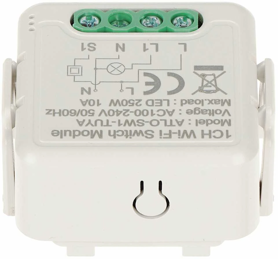 Genway Ubiquiti IŠMANUSIS LED APŠVIETIMO VALDIKLIS ATLO-SW1-TUYA Wi-Fi, Tuya Smart