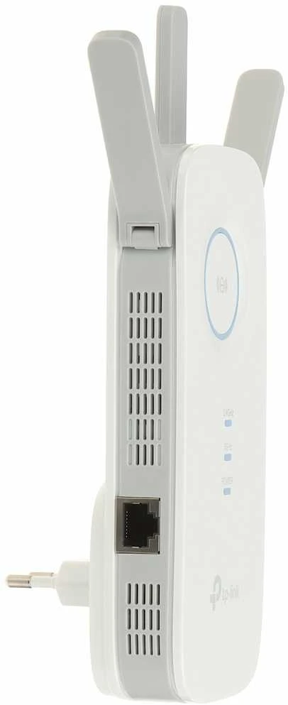 TP-LINK | AC1900 „Wi-Fi“ diapazono plėtiklis | RE550 | 802.11ac | 2GHz/5GHz | 600+1300 Mbit/s | 10/100/1000 Mbit/s | Ethernet LAN (RJ-45) jungtys: 1 | MU-MiMO: Ne | ne PoE | Antenos tipas: 3 išorinės