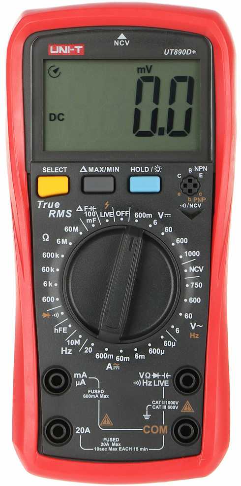 UNIVERSALUS MATAVIMO PRIETAISAS UT-890D+ UNI-T