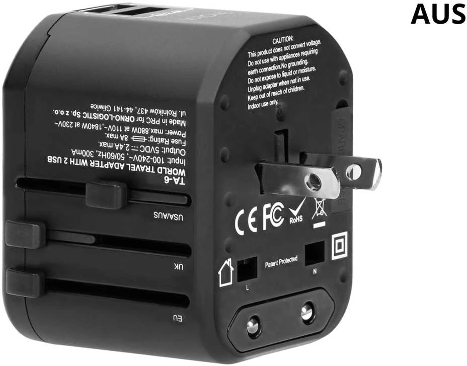 Orno UNIVERSALUS TINKLO ADAPTERIS SU USB MAITINIMO ADAPTERIU TA-6 Virone