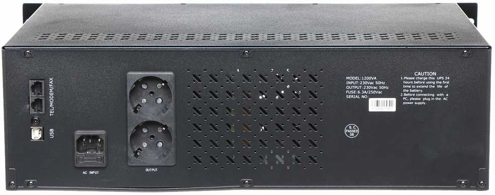 UPS MAITINTUVAS AT-UPS1200R-RACK 1200 VA EAST