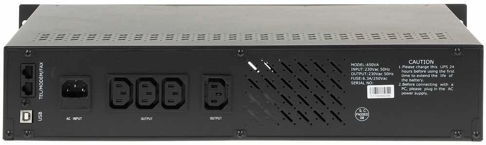 UPS MAITINTUVAS AT-UPS650R-RACK 650 VA EAST