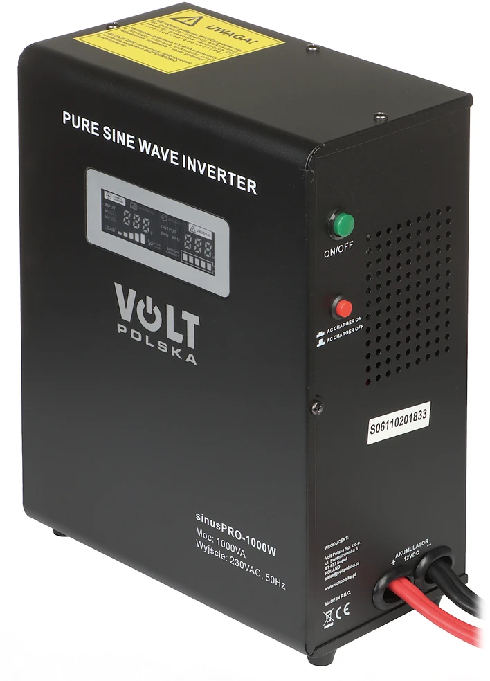 UPS MAITINTUVAS SINUS-PRO-1000W-12/230V 1000 VA VOLT Polska