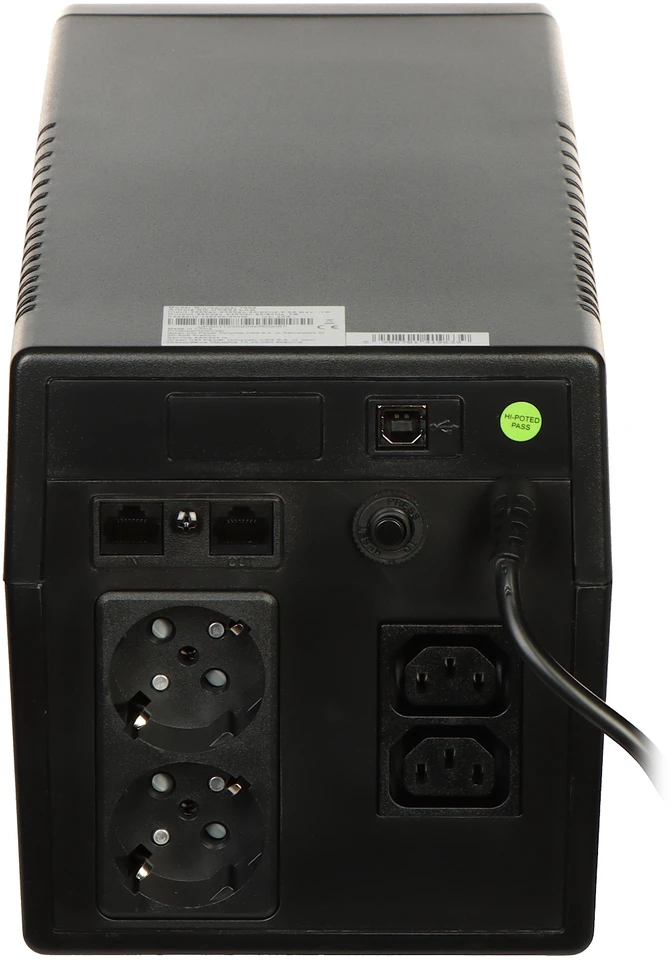 Nepertraukiamo maitinimo šaltinis Green Cell Uninterruptible Power Supply UPS 1000VA 600W with LCD Display | EU VERSION | 2x Schuko 2x IEC Sockets