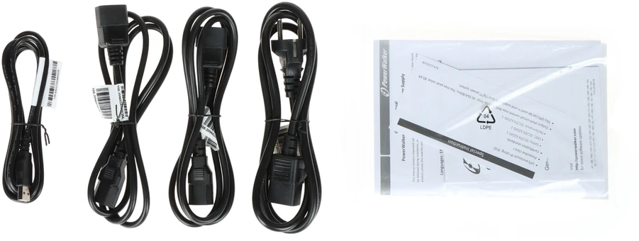POWERWALK VFI 3000 TG Power Walker UPS On-Line 3000VA, 4x IEC, USB/RS-232, Tower, EPO, LCD
