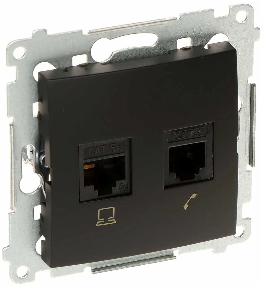 Kontak Simon UŽBAIGIMO LIZDUKAS RJ-45 + RJ-12 D5T.01/49-SIMON54