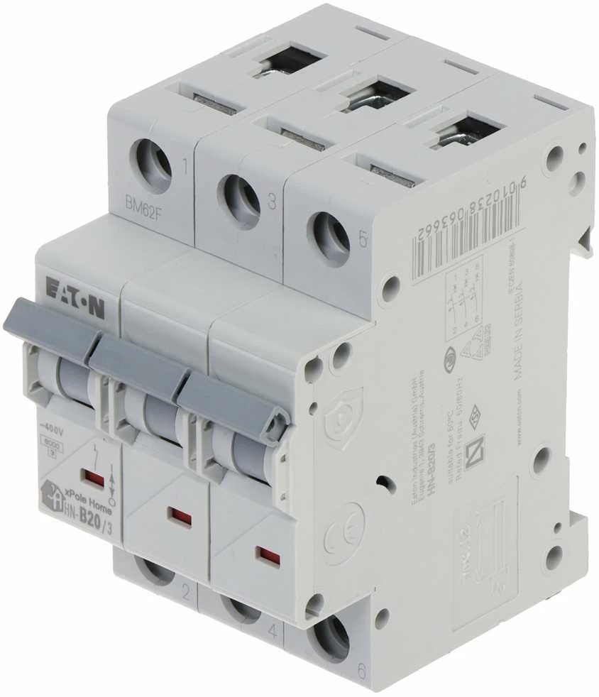 VAROMASIS JUNGIKLIS HN-B20/3 TRIFAZIS 20 A B TIPAS EATON