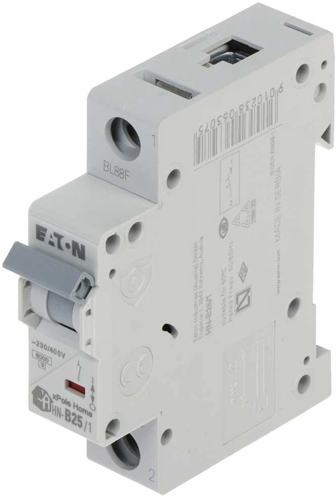 VAROMASIS JUNGIKLIS HN-B25/1 VIENFAZIS 25 A B TIPAS EATON