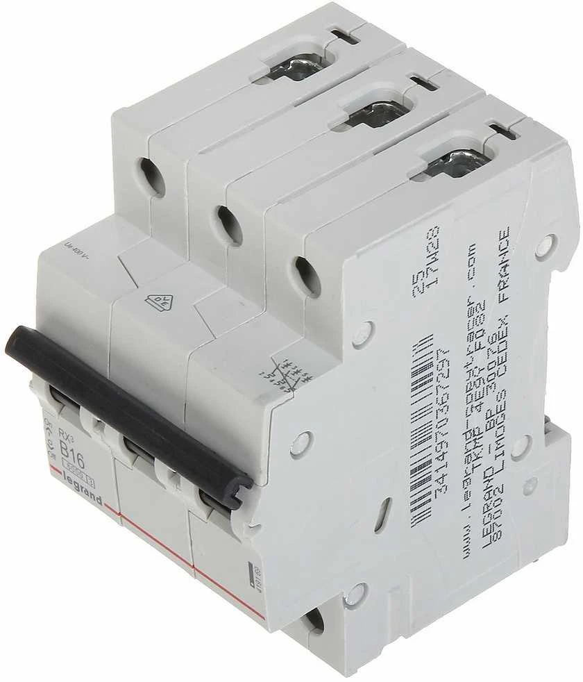 VAROMASIS JUNGIKLIS LE-419169 TRIFAZIS 16 A B TIPAS LEGRAND