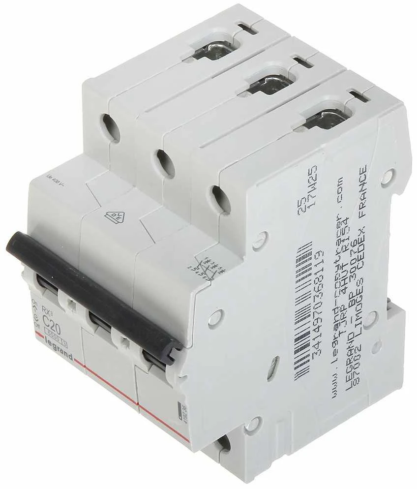 VAROMASIS JUNGIKLIS LE-419236 TRIFAZIS 20 A C TIPAS LEGRAND