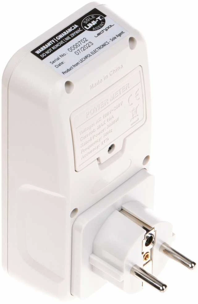 VATMETRAS, ENERGIJOS SU LCD EKRANU SKAIČIUOKLĖ UT-230B-EU UNI-T