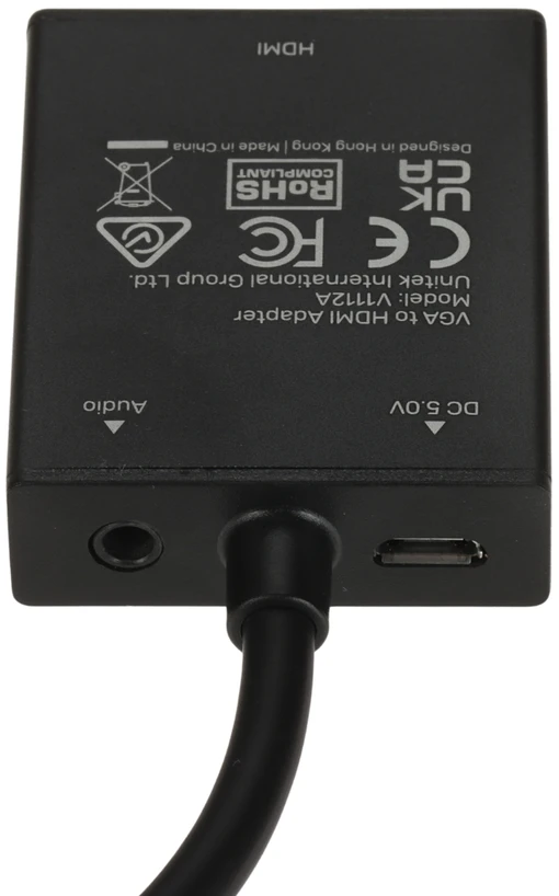 VGA Į HDMI KEITIKLĮ V1112ABK01 + AUDIO UNITEK