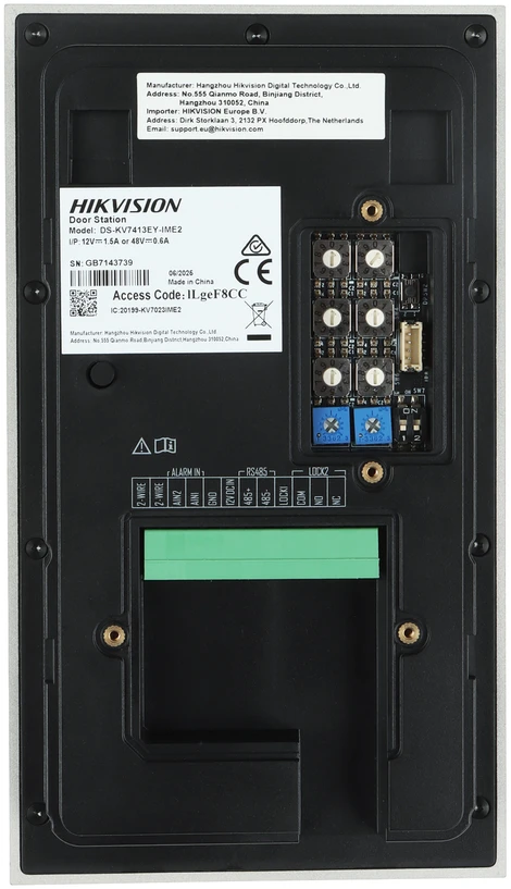 VIDEO DOMOFONO RINKINYS DS-KIS705EY Hikvision