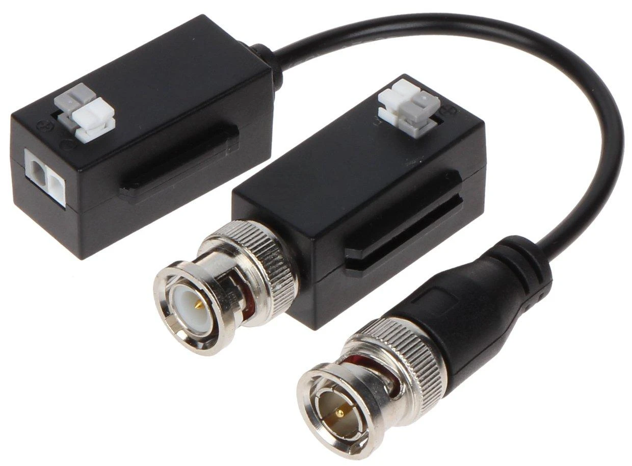 Dahua BNC-UTP adapteris HDCVI/AHD/TVI/CVBS 8MP 4K kamerom, pasyvinis. komplekte 2 VNT su laidu