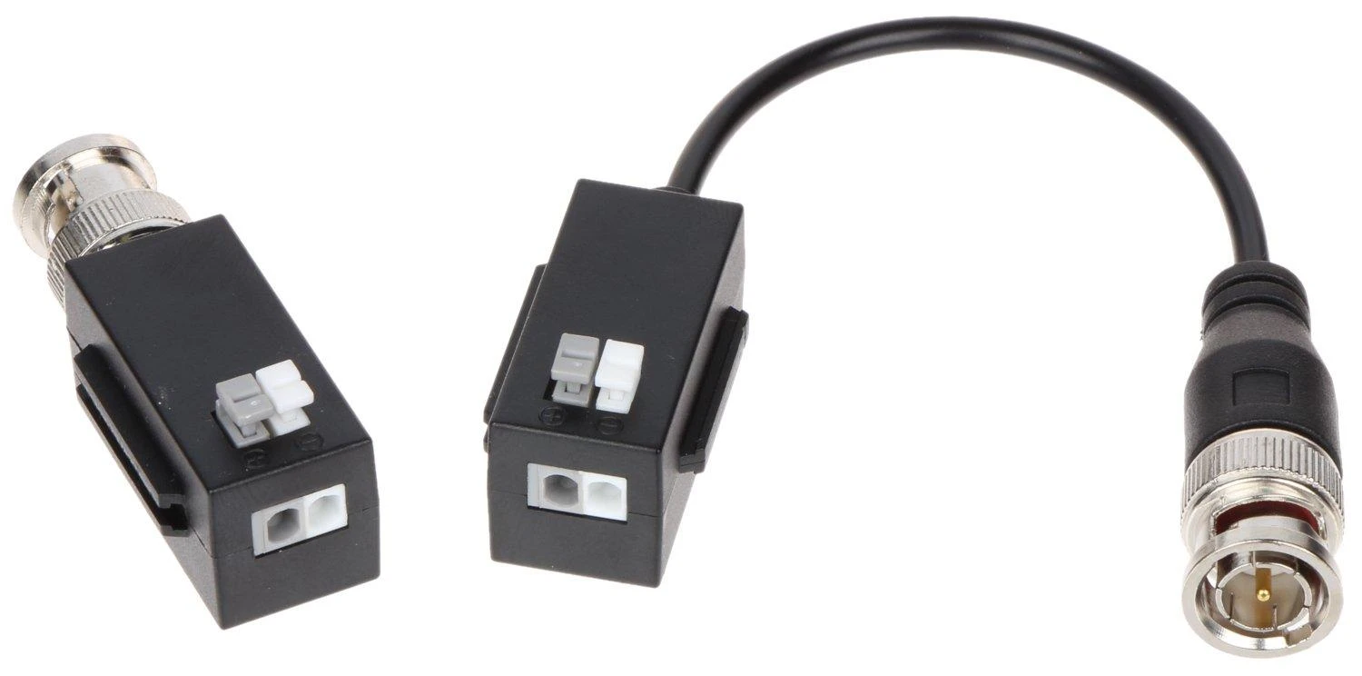 Dahua BNC-UTP adapteris HDCVI/AHD/TVI/CVBS 8MP 4K kamerom, pasyvinis. komplekte 2 VNT su laidu