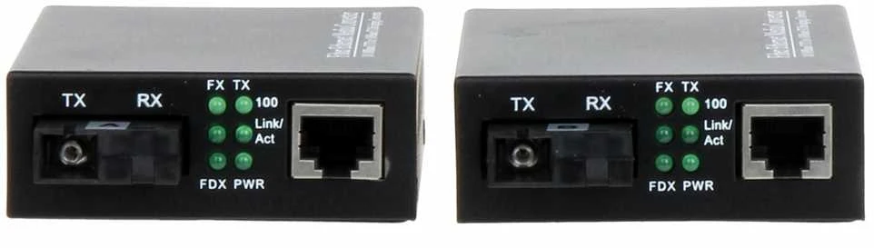 TST VIENAMODIS MEDIJOS KONVERTERIS OM1-SM KOMPLEKTAS TXRX