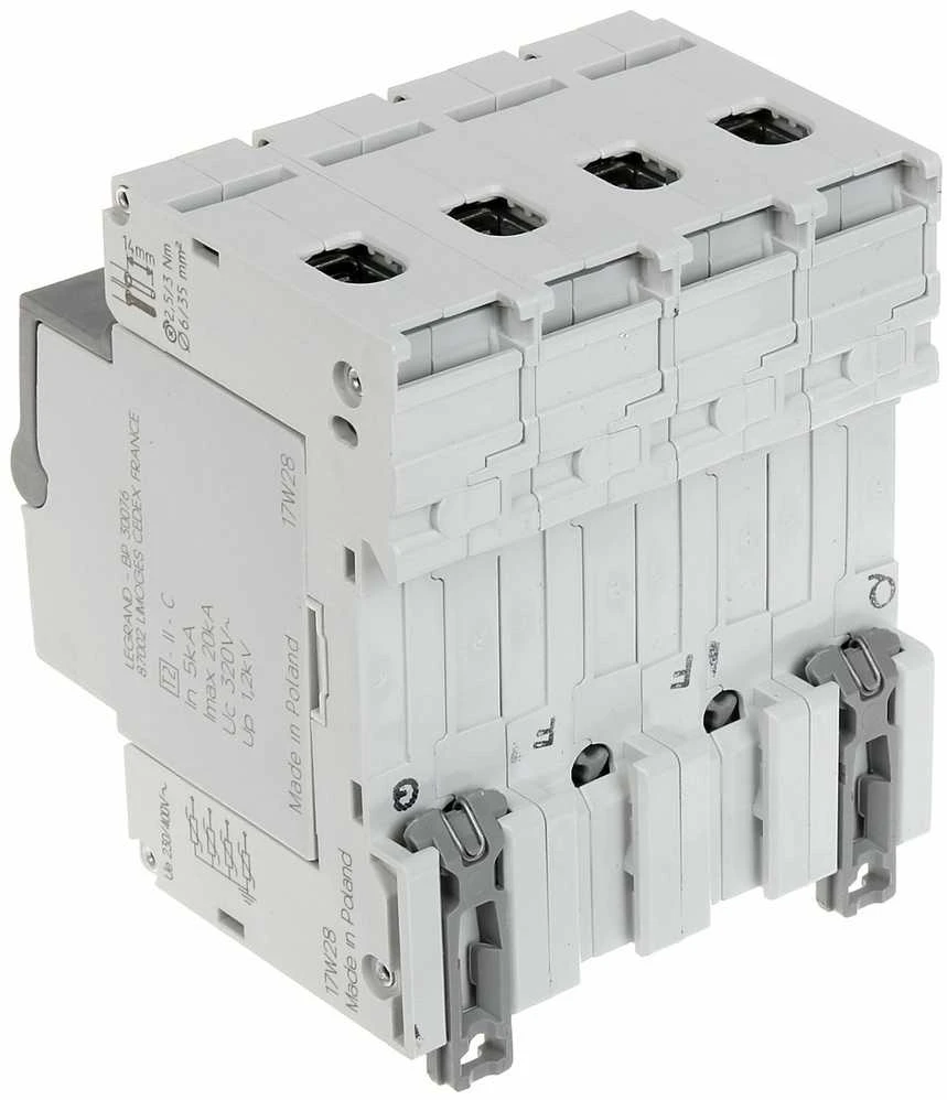 VIRŠĮTAMPIŲ RIBOTUVAS LE-412223 TRIFAZIS 2 TIPAS LEGRAND