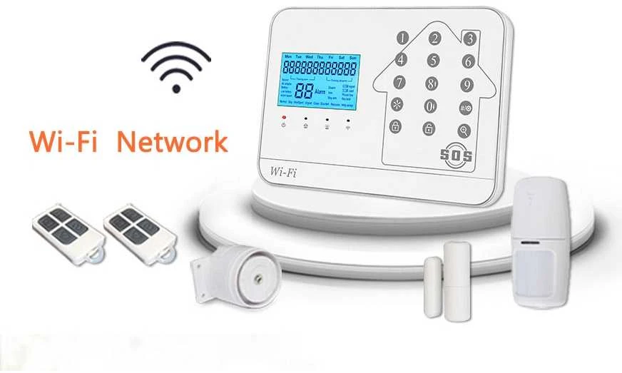 WIFI+GSM signalizacijos komplektas WALE PR-JT-99CST su belaidžiais davikliais, SmartLife programėlė