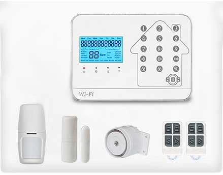 WIFI+GSM signalizacijos komplektas WALE PR-JT-99CST su belaidžiais davikliais, SmartLife programėlė