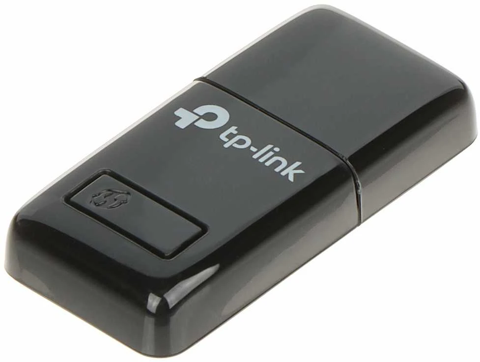 TP-LINK N300 WLAN Mini-USB adapteris, 2,4 GHz, 802.11b/g/n, QSS mygtukas, Autorun įrankis, palaiko Windows XP/Vista/7/8 ir MacOS