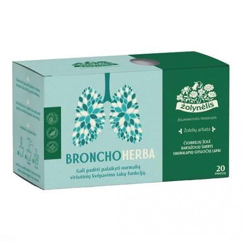 Žolynėlis Bronchoherba arbatos pakuotė