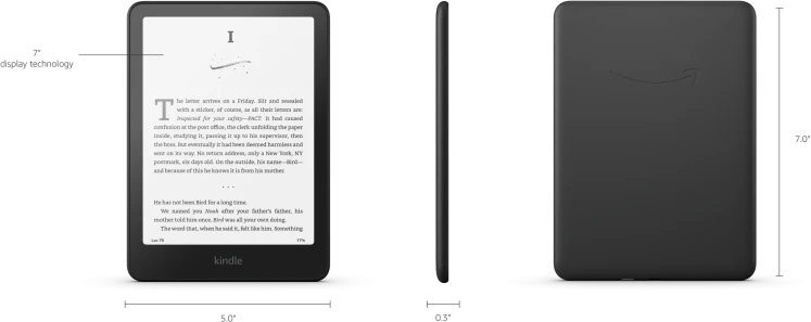 Elektroninė skaityklė Amazon Kindle Paperwhite 7 col., 16GB, 300ppi, su reklamomis, juodos spalvos
