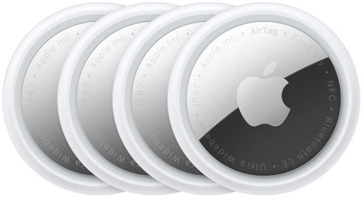 Apple Airtag 4 Pack – Baltos spalvos