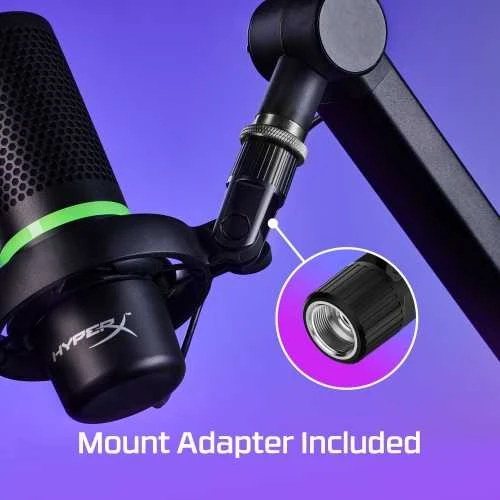 HyperX DuoCast USB mikrofonas, juodas