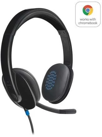 Universalios Ausinės Logitech H540 su USB jungtimi ir triukšmą slopinančiu mikrofonu