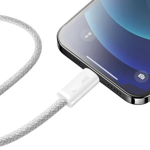USB kabelis Baseus Dynamic iš Type-C į Lightning 20W 2.0m baltas CALD000102