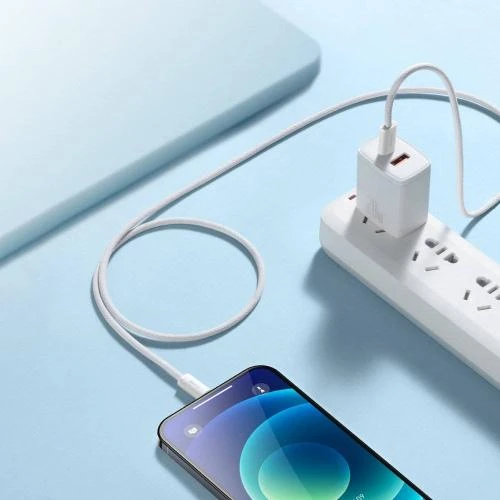 USB kabelis Baseus Dynamic iš Type-C į Lightning 20W 2.0m baltas CALD000102