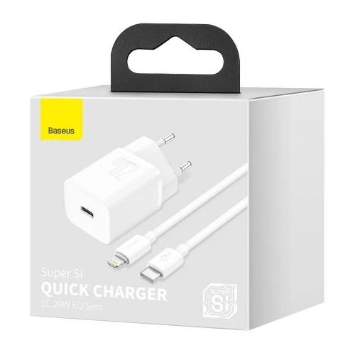 Baseus Super Si greitas įkroviklis 1C 20W - Baltas