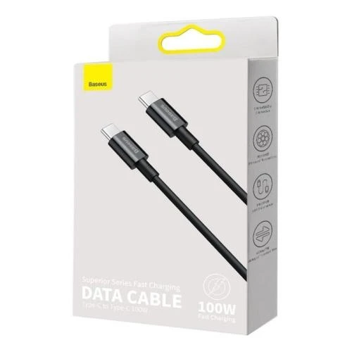 USB kabelis Baseus Superior iš USB į Type-C 66W 2.0m juodas CATYS-A01