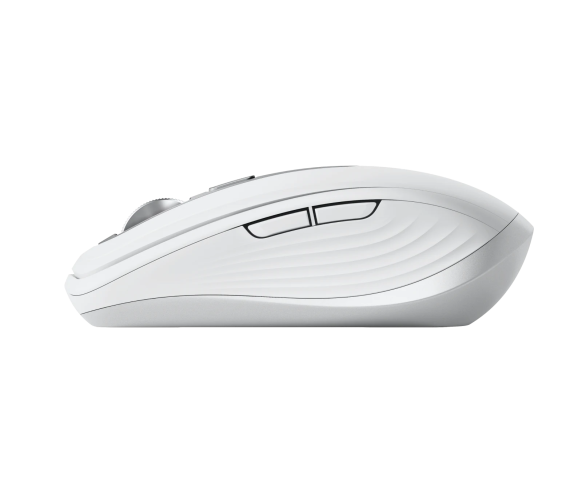 Belaidė pelė Logitech MX Anywhere 3S - RF belaidė + Bluetooth, lazerinis, 8000 DPI, Pale Pilkas (Baltas)