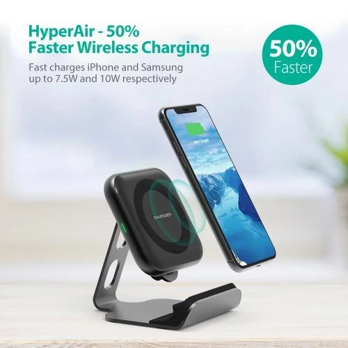 RAVPower RP-PC070 10W belaidis įkroviklis su laikikliu (EU) Juodas neprisijungęs