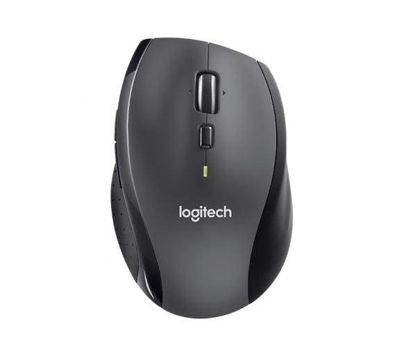 Logitech Marathon M705 Belaidė pelė, RF belaidė, 1000 DPI, Juoda/Pilka