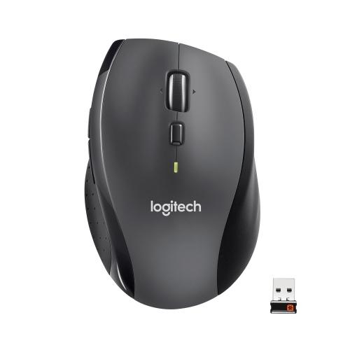 Logitech Marathon M705 Belaidė pelė, RF belaidė, 1000 DPI, Juoda/Pilka
