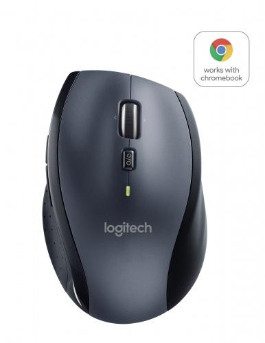 Logitech Marathon M705 Belaidė pelė, RF belaidė, 1000 DPI, Juoda/Pilka