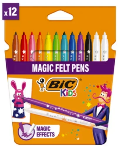 Flomasteriai Bic Magic, vienpusiai, 12 vnt.