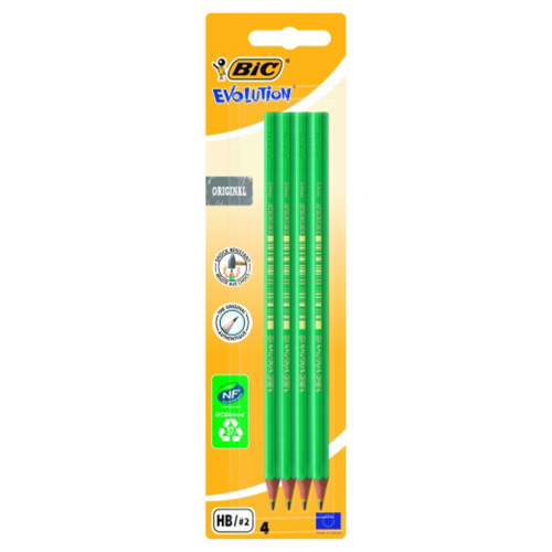 Bic Pieštukas Evolution Original HB, 4 vnt. rinkinys 000167