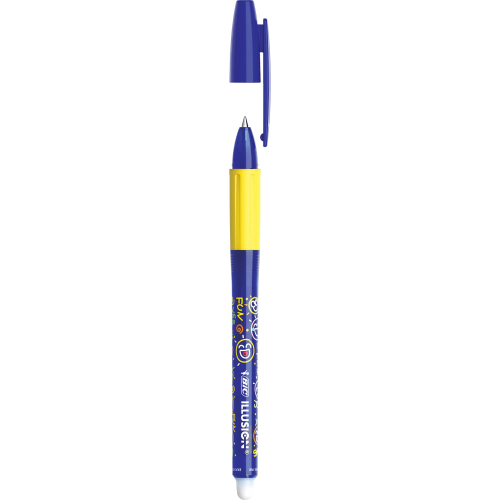 BIC trinamasis tušinukas Illusion 0,7 mm, Gelinis, mėlynas, pakuotėje 12 vnt.