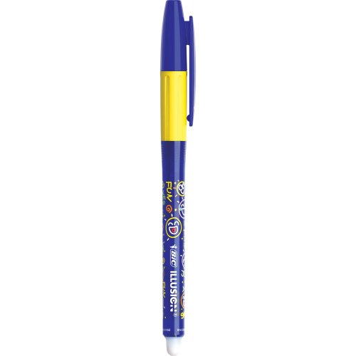 BIC trinamasis tušinukas Illusion 0,7 mm, Gelinis, mėlynas, pakuotėje 12 vnt.
