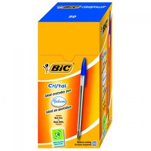 Bic Tušinukas Cristal 1.0 mm, žalias, pakuotėje 50 vnt. 129641
